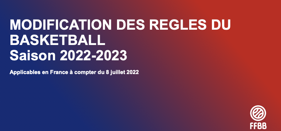 Modification des règles du BasketBall – Saison 2022-2023