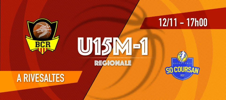 [U15M-1] BC Rivesaltes vs SO Coursan – 1