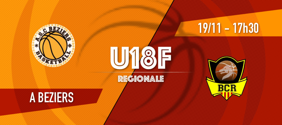 AS Cheminots Béziers Basket – 1 vs [U18F] BC Rivesaltes