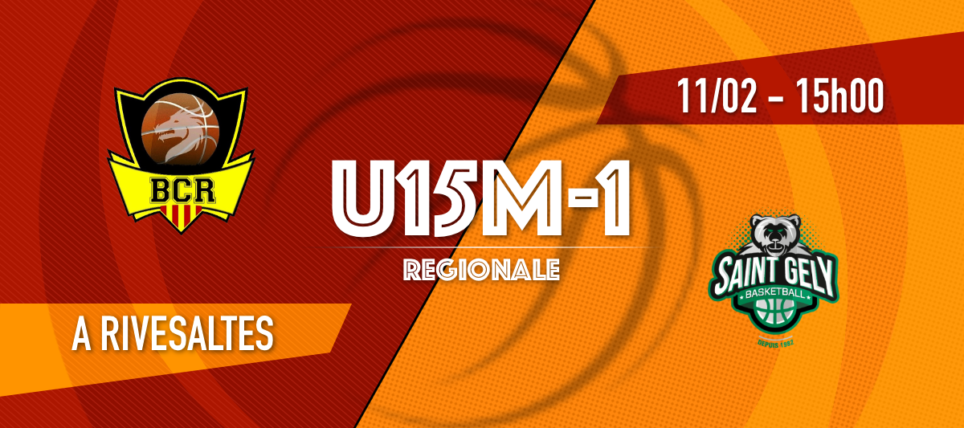 [U15M-1] BC Rivesaltes vs St Gely Basketball – 1